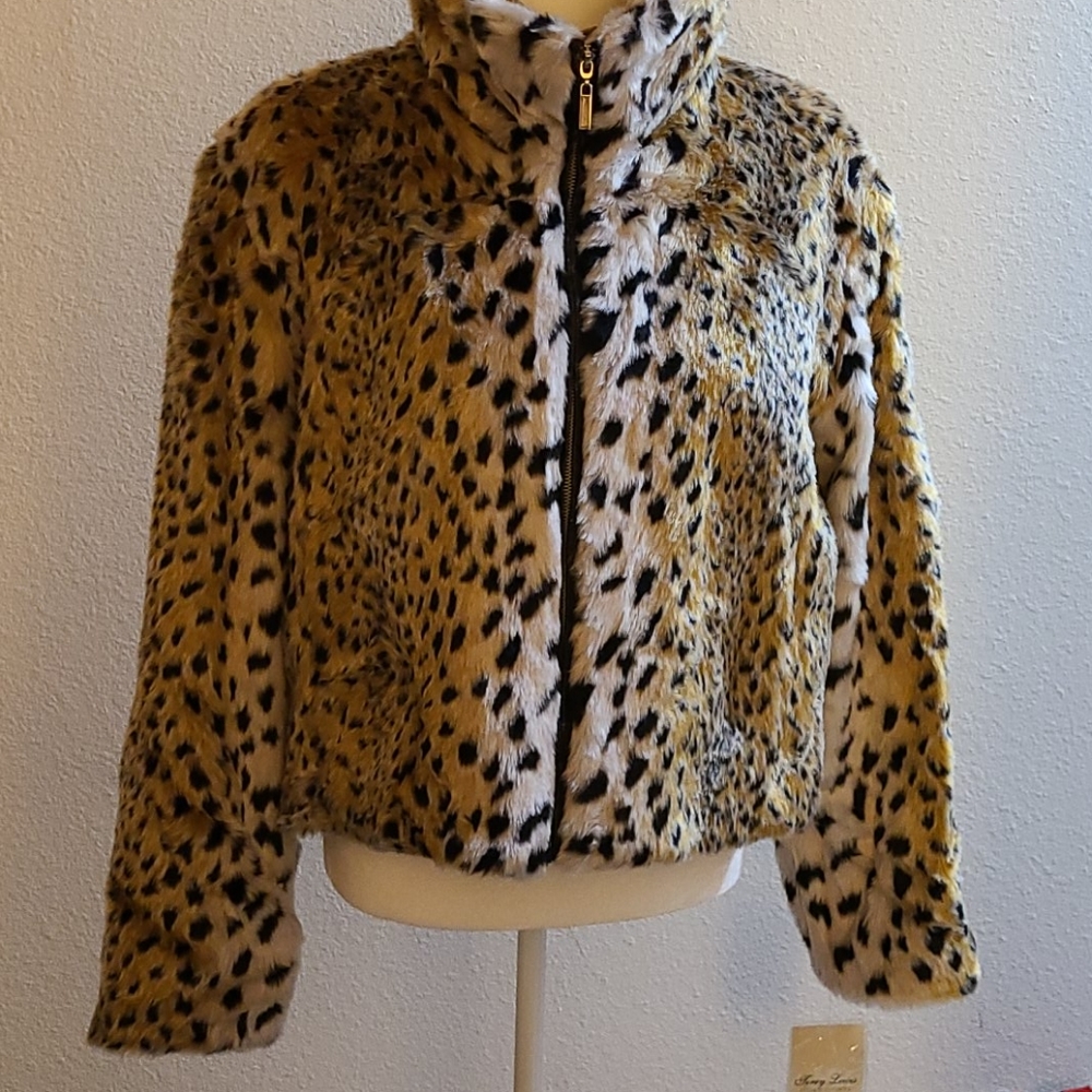 Faux Fur Bomber Jacket NWT